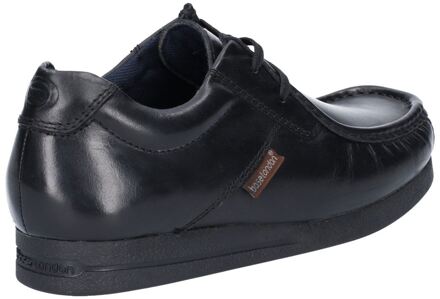 BASE LONDON Event Zwarte Leren Veterschoenen Voor Heren
