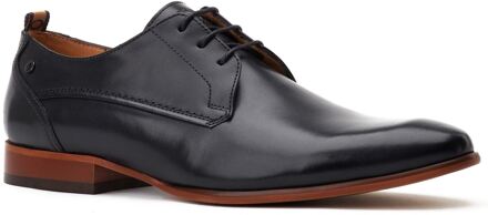 BASE LONDON Gambino Excel Leren Heren Zwarte Veterschoenen - EU 51.5 / UK 15