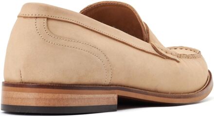 BASE LONDON Garfield Lederen Heren Sand Standaard Instappers Bruin - EU 42 / UK 8