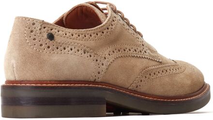 BASE LONDON Hatfield Leren Heren Sandalen Brogues Schoenen - maat Bruin