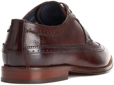 BASE LONDON Havisham Leren Heren Bruine Derby Schoenen - EU 44.5 / UK 10