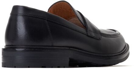 BASE LONDON Ivey Leder Mannen Zwart Loafers - EU 43 / UK 9
