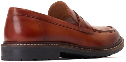 BASE LONDON Ivey Leren Herenpantoffels Burnt Tan Bruin - EU 43 / UK 9