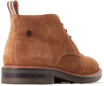 BASE LONDON Knebworth Leder Heren Ginger Laarzen - maat Camel