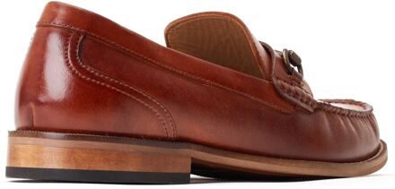 BASE LONDON Madison Leder Heren Bruin Loafers - EU 40.5 / UK 7