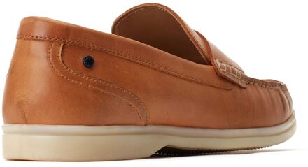 BASE LONDON Marlin Leren Herenpantoffels Burnt Tan Bruin