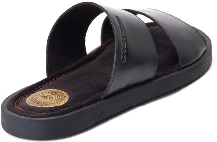 BASE LONDON Maven Leren Heren Sandalen Zwart - EU 44.5 / UK 10