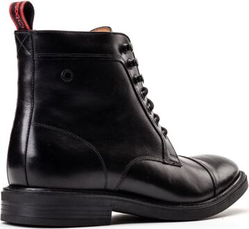 BASE LONDON Plymouth Leren Heren Zwarte Enkellaarsjes - maat