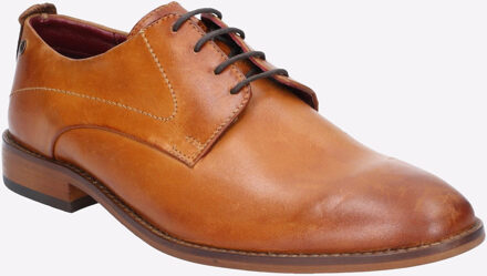 BASE LONDON Script Washed Leren Heren Tan Oxford Schoenen Bruin - EU 39/ UK 6