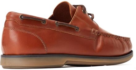 BASE LONDON Stern Leren Herenschoenen Burnt Tan Bruin - EU 47.5 / UK 12