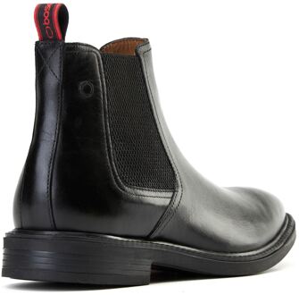 BASE LONDON Sussex Heren Zwarte Leren Laarzen