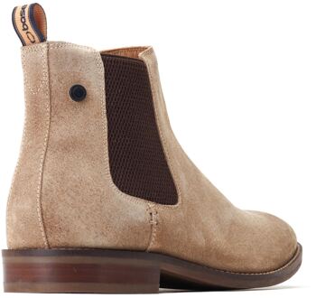 BASE LONDON Virgil Leren Herenlaarzen Zand Bruin