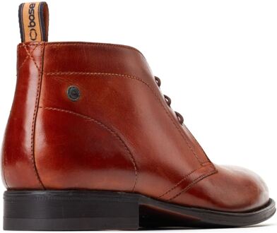 BASE LONDON Wallis Leren Heren Ankelboots in Geverfde Tan Bruin - EU 47.5 / UK 12