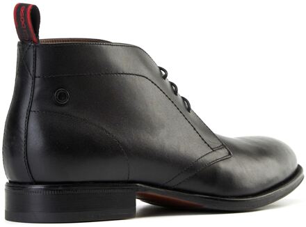 BASE LONDON Wallis Leren Zwarte Enkellaarzen Voor Heren - EU 44.5 / UK 10