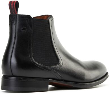 BASE LONDON Whittle Heren Zwarte Leren Laarzen