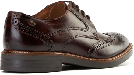 BASE LONDON York Leren Heren Bruine Brogues Schoenen - EU 46 / UK 11