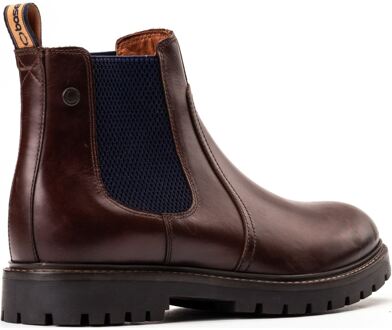 BASE LONDON Zinc Leren Bruine Herenlaarzen - EU 42 / UK 8