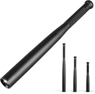 Baseball Bat LED Flashlight Waterproof Baton Aluminium Alloy Torch Emergency Security Self Defense Weapons Safety Flashlight