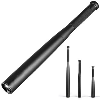 Baseball Bat Self Defense LED Flashlight Outdoors Camping Security Rescue Light Waterproof Torch LED Emergency Flashlight DSD002