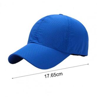 Baseball Cap Ademend Snel Droog 2 Materialen Verstelbare Sport Cap Voor Wandelen zwart