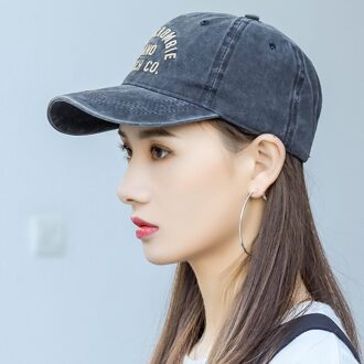 Baseball Cap Hoed Dame Zomer Show Gezicht Meisje Zomer Mode Geborduurde Cap Caps Doek Masker Cap Zonnekleppen Voor vrouwen zwart