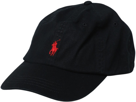 Baseball Cap in Chino Polo Ralph Lauren , Black , Heren - ONE Size