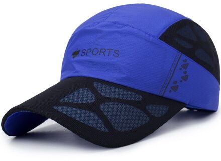 Baseball Cap Mannen En Vrouwen Casual Sneldrogend Mesh Brief Cap Sport Cap koninklijk blauw