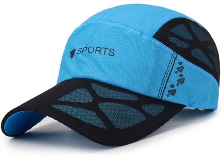 Baseball Cap Mannen En Vrouwen Casual Sneldrogend Mesh Brief Cap Sport Cap lucht blauw