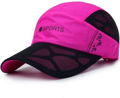 Baseball Cap Mannen En Vrouwen Casual Sneldrogend Mesh Brief Cap Sport Cap roos