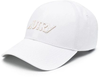 Baseball Cap met Geborduurd Logo Autry , White , Heren - ONE Size