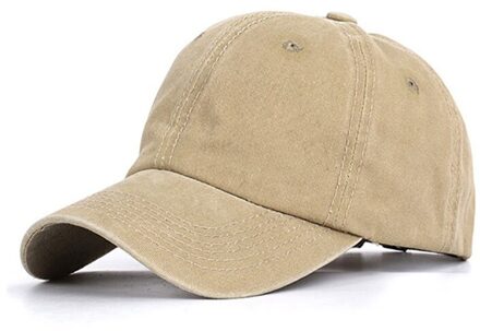 Baseball Cap Paardenstaart Hoed Hoofddeksels Outdoor Sportkleding Met Verstelbare Rug Sluiting Effen Kleur Gewassen Katoen QJ2086K