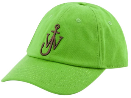 Baseball Cap - Toile - Groen JW Anderson , Green , Unisex - ONE Size