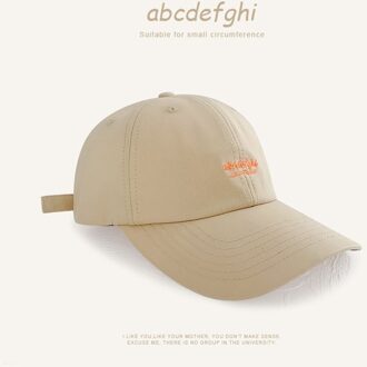 Baseball Cap Vrouwen Meisjes Outdoor Zon Hoeden Letters Borduren Snapback Platte Sport Vizieren Lente Zomer Caps Katoen Vader Hoed Toevallige khaki