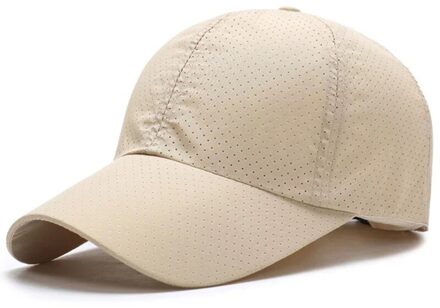 Baseball Cap Zomer Mesh Hoeden Licht Boord Effen Kleur Unisex Verstelbare Caps Outdoor Zon Bescherming Casual Ademende Hoed khaki