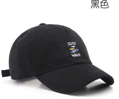Baseball Caps Voor Mannen En Vrouwen: Zonnebrandcrème Cap, Gebogen Rand, Geborduurde Hip-Hop Cap, soft Top Zonnehoed zwart