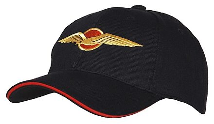 Baseballcap Koninklijke Nederlandse Luchtmacht - zwart - logo - volwassenen - soldaten - leger