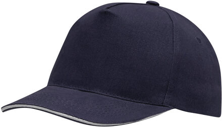 Baseballcap Walkers voor volwassenen - donkerblauw - klitteband sluiting - katoen