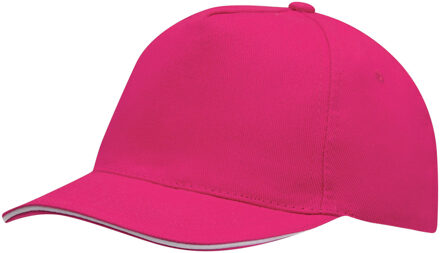 Baseballcap Walkers voor volwassenen - fuchsia roze - klitteband sluiting - katoen