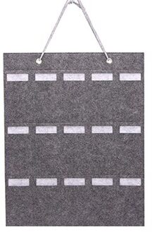 Basedidea Zonnebril Opslag Opknoping Tas Vilt Doek Brillen Display Houder Organizer 15 Slots grijs
