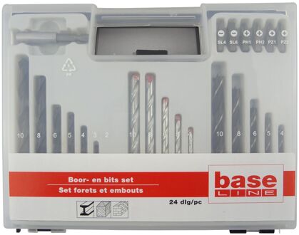 Baseline Boor- En Bitset - Voor Hout/metaal/beton - 24-delig