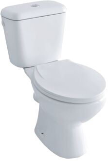Baseline Duoblok Toilet Met Randloze Toiletpot - Pk - Wit