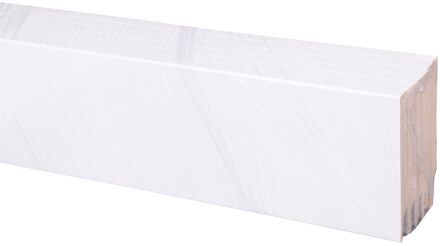 Baseline Hoge Plint Budget Cubic - Wit - 240cm - 12x100mm - Multipack 4+2