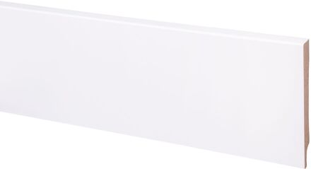 Baseline Hoge Plint Budget Cubic - Wit - 240cm - 14x120mm