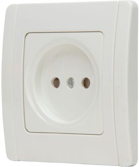 Baseline Inbouwstopcontact Ongeaard 1-polig Wit Ip20