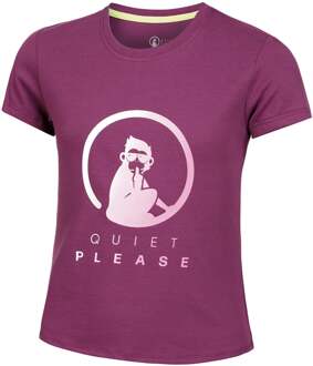 Baseline Logo T-shirt Meisjes-Berry,Pink bes - 116,128,140,152,164