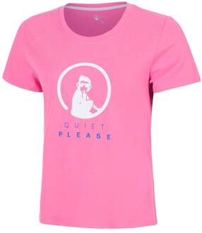 Baseline Logo T-shirt Meisjes-pink, wit - 116,128,140,152,164