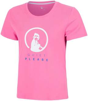 Baseline Logo T-shirt Meisjes-pink, wit roze - 152