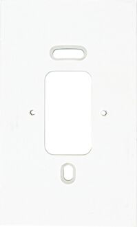 Baseline Montageplaat Opbouw 2-voudig Wit