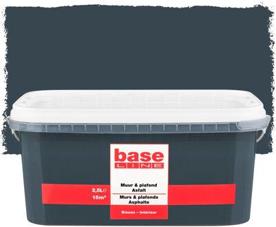 Baseline Muur & Plafond Muurverf - Mat - Asfalt - 2,5l
