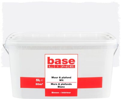 Baseline Muur & Plafond Muurverf - Mat - Wit - 5l